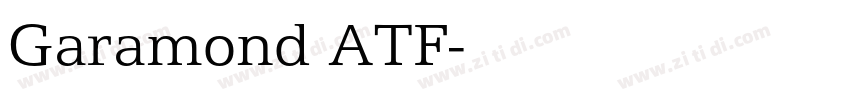 Garamond ATF字体转换